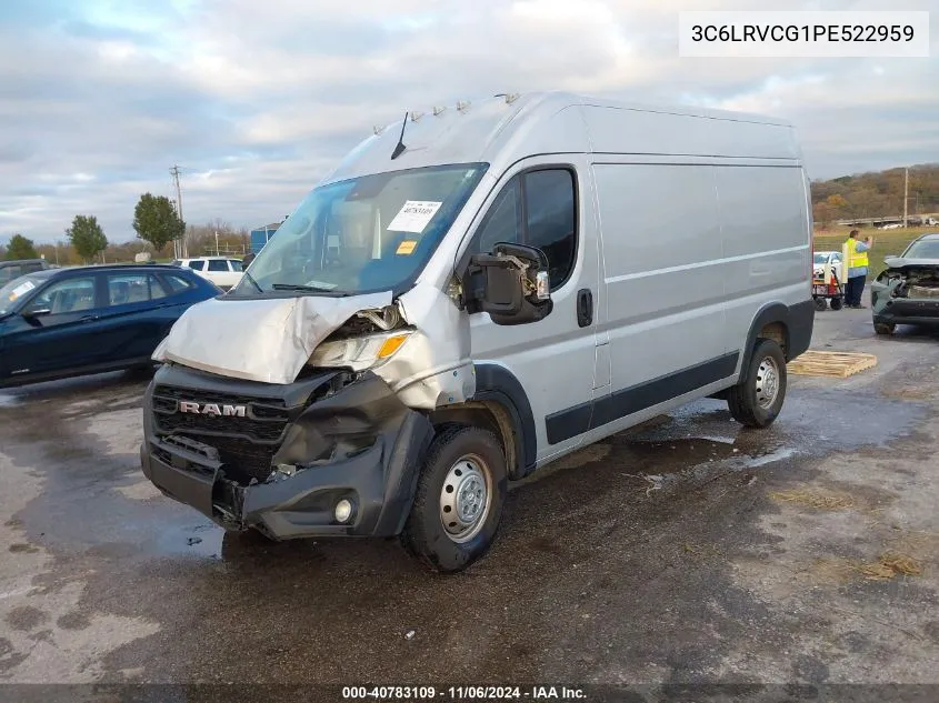 2023 Ram Promaster 2500 High Roof 136 Wb VIN: 3C6LRVCG1PE522959 Lot: 40783109