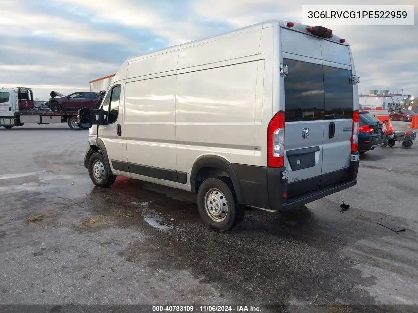 2023 Ram Promaster 2500 High Roof 136 Wb VIN: 3C6LRVCG1PE522959 Lot: 40783109