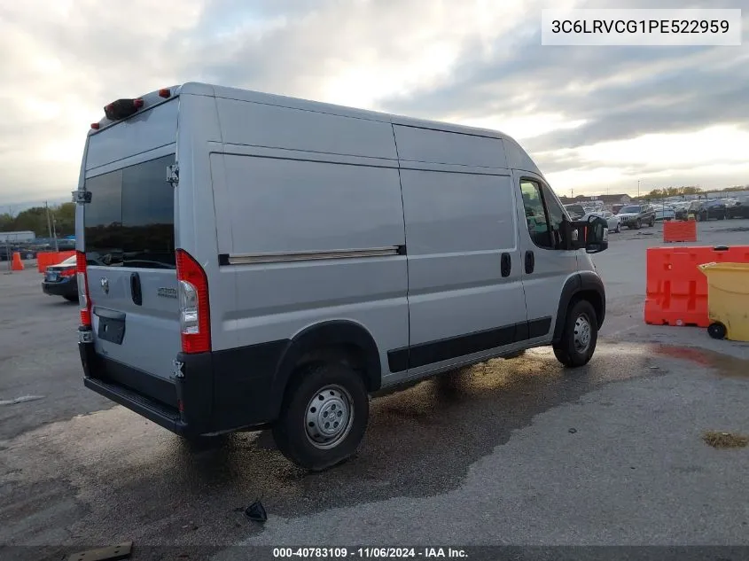 2023 Ram Promaster 2500 High Roof 136 Wb VIN: 3C6LRVCG1PE522959 Lot: 40783109