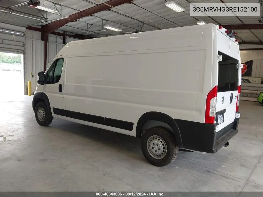 3C6MRVHG3RE152100 2024 Ram Promaster 3500 Tradesman High Roof 159 Wb W/Pass Seat