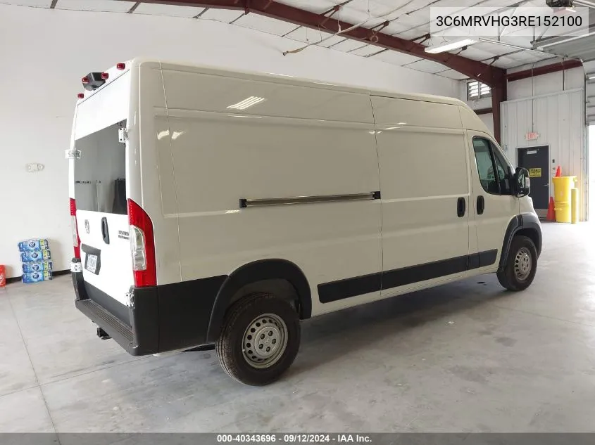 3C6MRVHG3RE152100 2024 Ram Promaster 3500 Tradesman High Roof 159 Wb W/Pass Seat