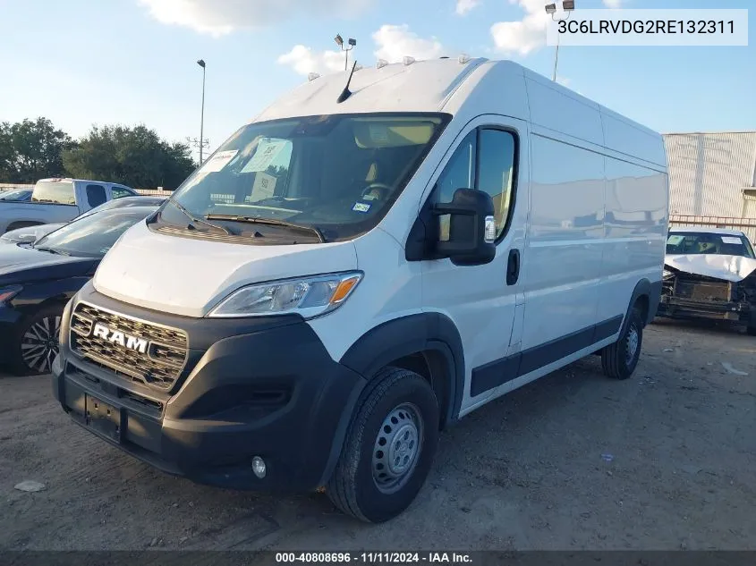 2024 Ram Promaster 2500 Tradesman High Roof 159 Wb W/Pass Seat VIN: 3C6LRVDG2RE132311 Lot: 40808696