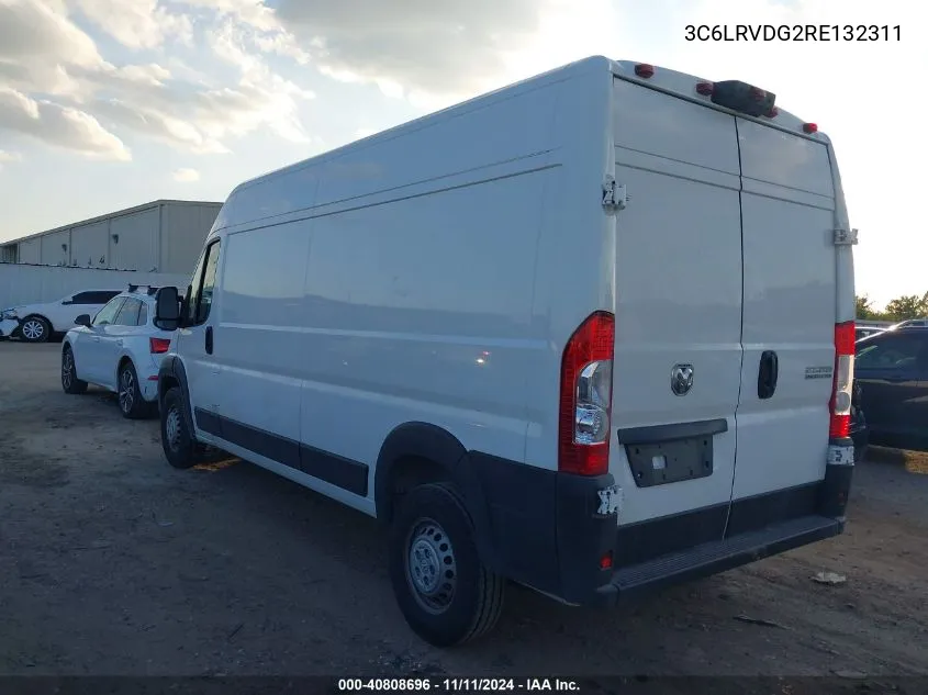 2024 Ram Promaster 2500 Tradesman High Roof 159 Wb W/Pass Seat VIN: 3C6LRVDG2RE132311 Lot: 40808696