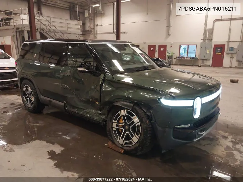 2023 Rivian R1S Adventure VIN: 7PDSGABA6PN016211 Lot: 39877222