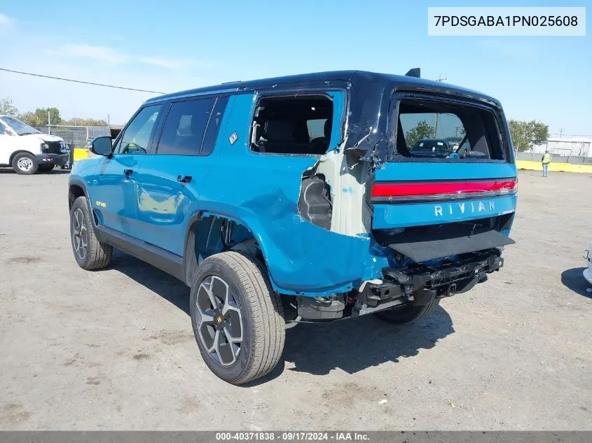 2023 Rivian R1S Adventure VIN: 7PDSGABA1PN025608 Lot: 40371838