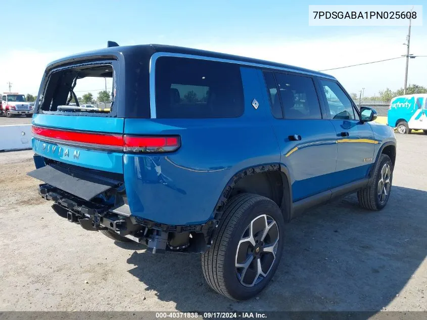 2023 Rivian R1S Adventure VIN: 7PDSGABA1PN025608 Lot: 40371838