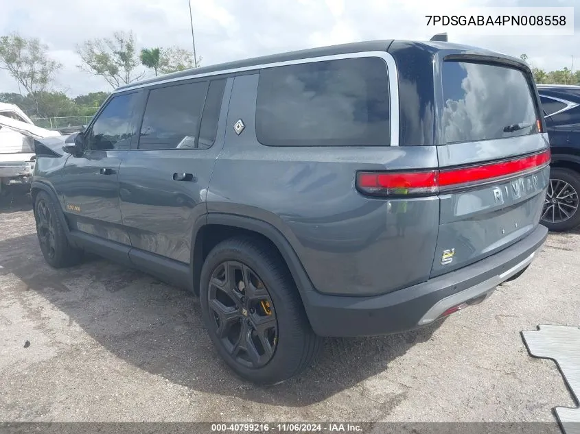 2023 Rivian R1S Adventure VIN: 7PDSGABA4PN008558 Lot: 40799216