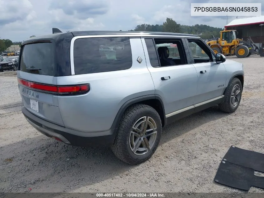 2025 Rivian R1S Adventure VIN: 7PDSGBBA6SN045853 Lot: 40517402