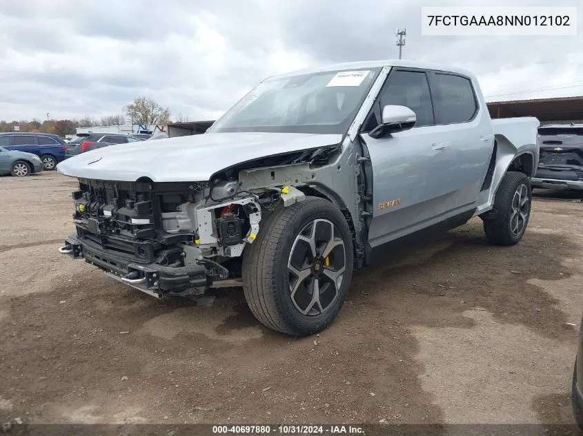 2022 Rivian R1T Adventure VIN: 7FCTGAAA8NN012102 Lot: 40697880