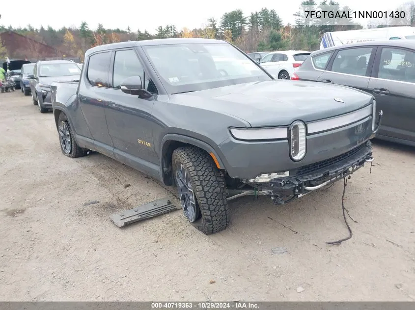 2022 Rivian R1T Launch Edition VIN: 7FCTGAAL1NN001430 Lot: 40719363