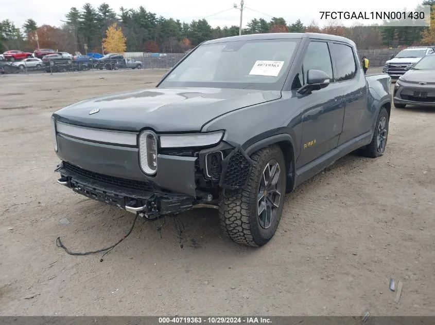 2022 Rivian R1T Launch Edition VIN: 7FCTGAAL1NN001430 Lot: 40719363