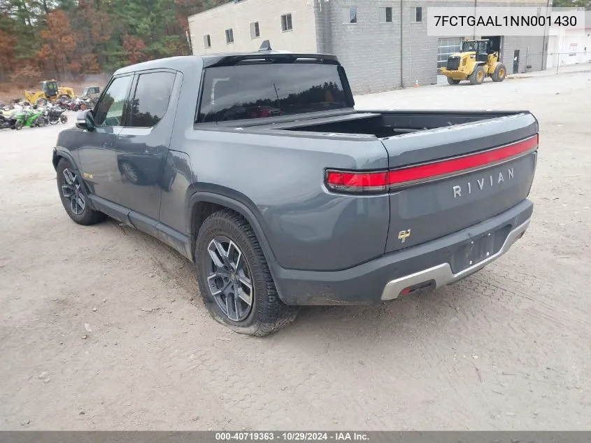 2022 Rivian R1T Launch Edition VIN: 7FCTGAAL1NN001430 Lot: 40719363