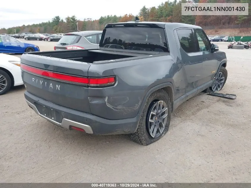 2022 Rivian R1T Launch Edition VIN: 7FCTGAAL1NN001430 Lot: 40719363