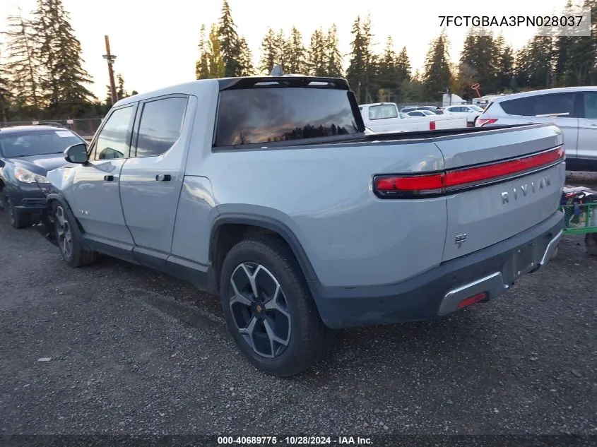 2023 Rivian R1T Adventure VIN: 7FCTGBAA3PN028037 Lot: 40689775