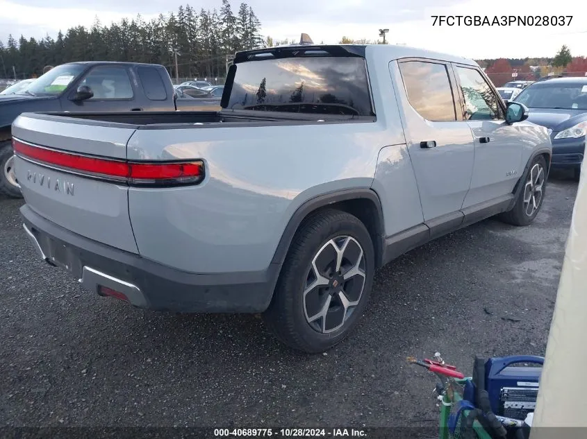 2023 Rivian R1T Adventure VIN: 7FCTGBAA3PN028037 Lot: 40689775