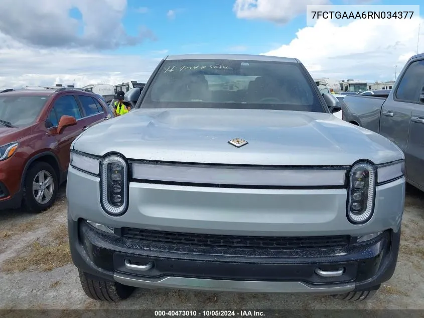 2024 Rivian R1T Adventure VIN: 7FCTGAAA6RN034377 Lot: 40473010