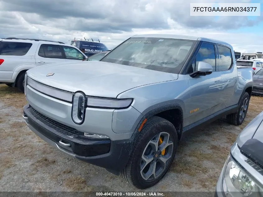 2024 Rivian R1T Adventure VIN: 7FCTGAAA6RN034377 Lot: 40473010