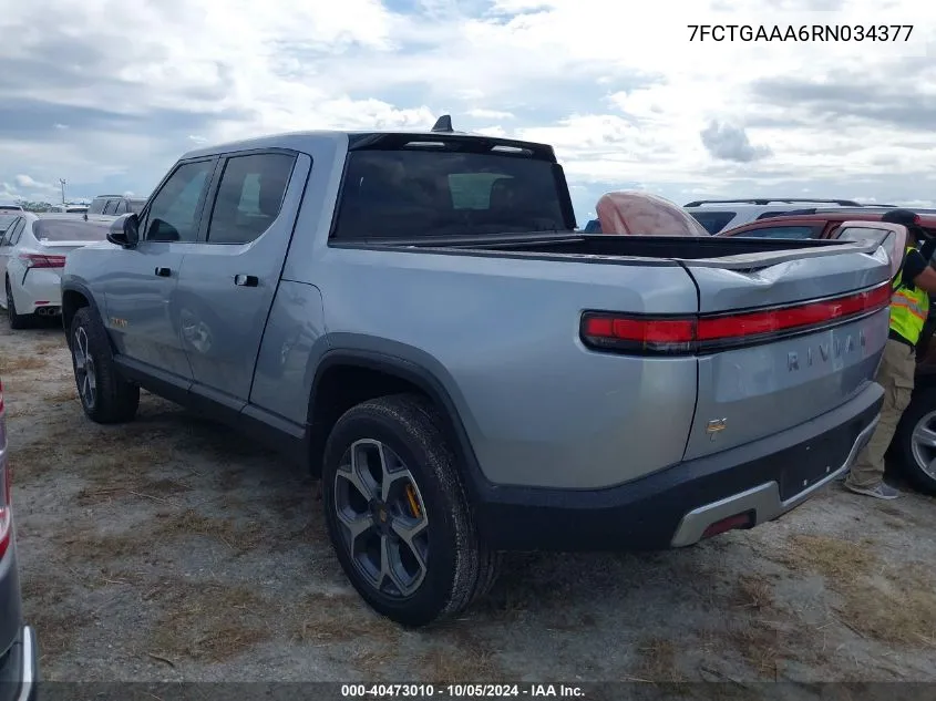 2024 Rivian R1T Adventure VIN: 7FCTGAAA6RN034377 Lot: 40473010