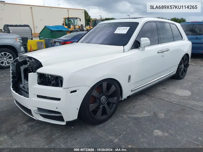 2019 Rolls-Royce Cullinan VIN: SLA689X57KU114265 Lot: 40723656