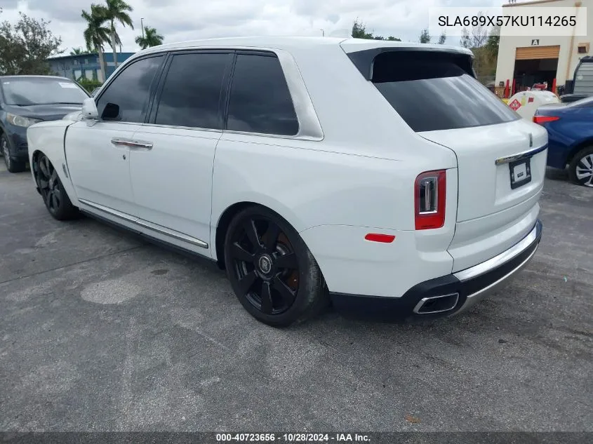 2019 Rolls-Royce Cullinan VIN: SLA689X57KU114265 Lot: 40723656