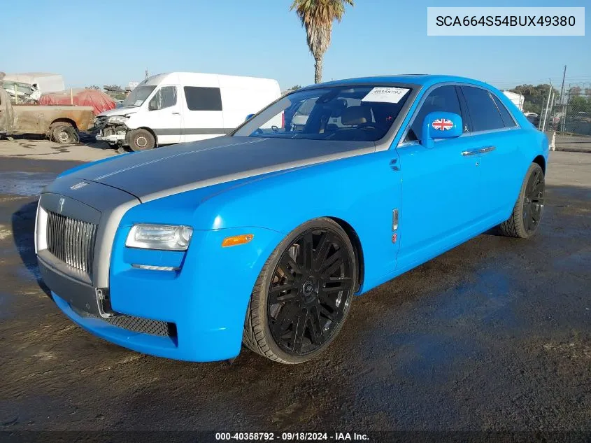 2011 Rolls-Royce Ghost VIN: SCA664S54BUX49380 Lot: 40358792