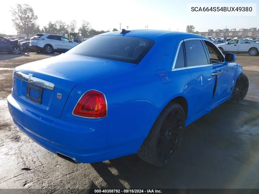 2011 Rolls-Royce Ghost VIN: SCA664S54BUX49380 Lot: 40358792