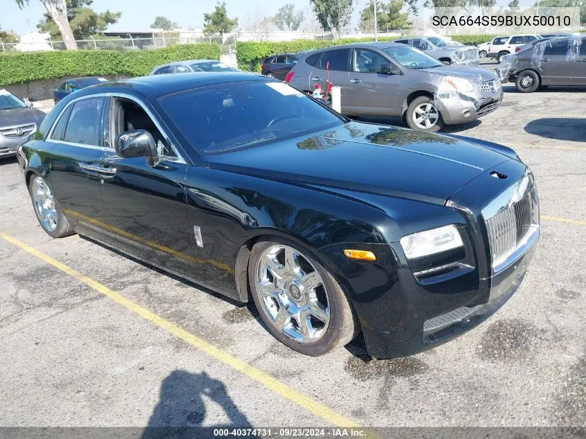 2011 Rolls-Royce Ghost VIN: SCA664S59BUX50010 Lot: 40374731