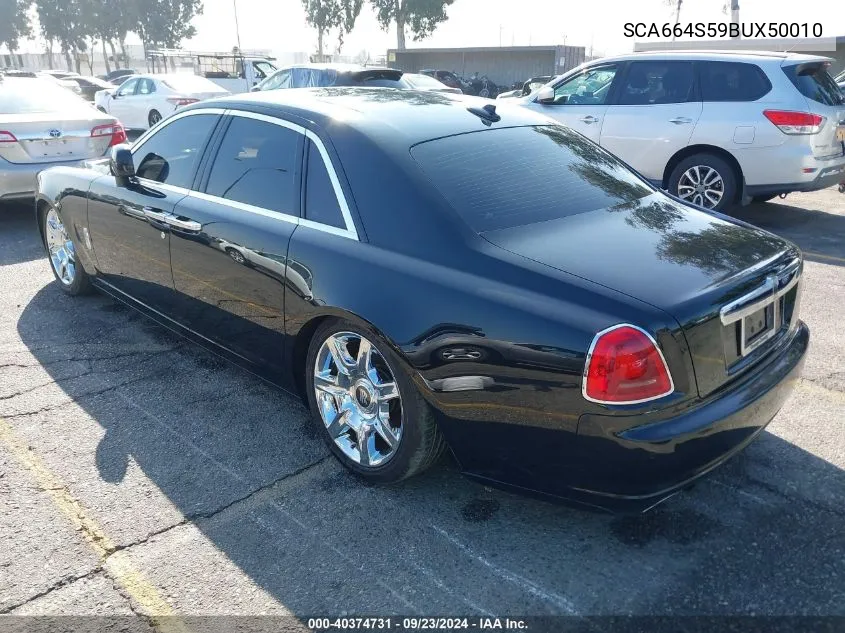 2011 Rolls-Royce Ghost VIN: SCA664S59BUX50010 Lot: 40374731