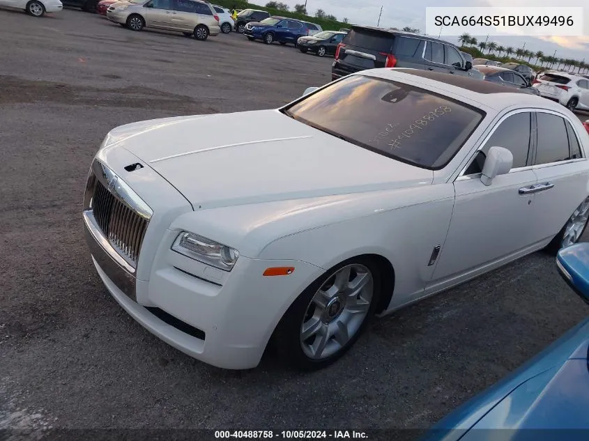 2011 Rolls-Royce Ghost VIN: SCA664S51BUX49496 Lot: 40488758