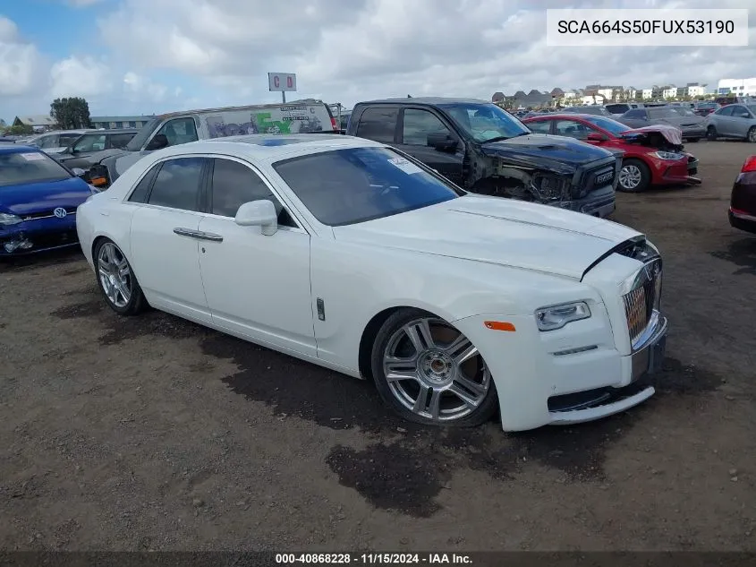 2015 Rolls-Royce Ghost VIN: SCA664S50FUX53190 Lot: 40868228