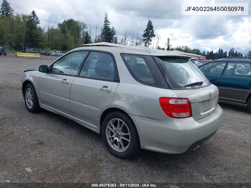 2005 Saab 9-2X Aero VIN: JF4GG22645G050978 Lot: 40276363