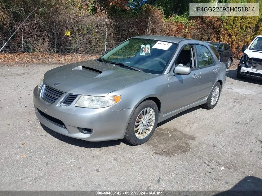 2005 Saab 9-2X Aero VIN: JF4GG22695H051814 Lot: 40453142