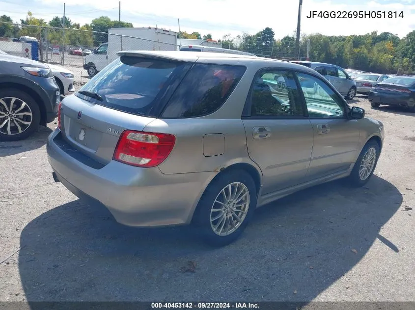 2005 Saab 9-2X Aero VIN: JF4GG22695H051814 Lot: 40453142