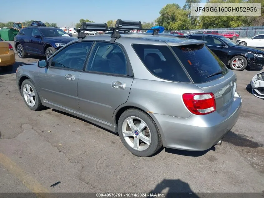 2005 Saab 9-2X Linear VIN: JF4GG61605H052956 Lot: 40576751