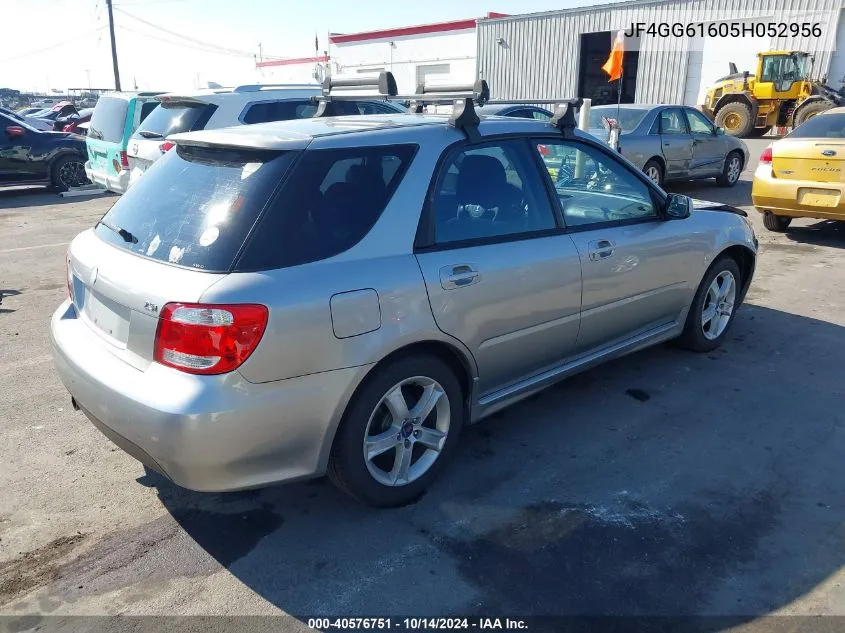 2005 Saab 9-2X Linear VIN: JF4GG61605H052956 Lot: 40576751