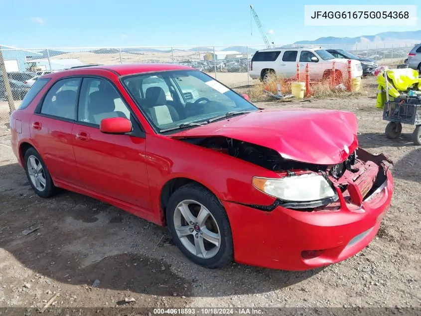 2005 Saab 9-2X Linear VIN: JF4GG61675G054368 Lot: 40618593