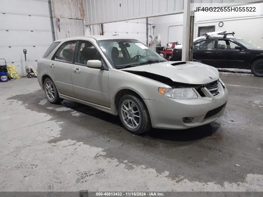 2005 Saab 9-2X Aero VIN: JF4GG22655H055522 Lot: 40813432