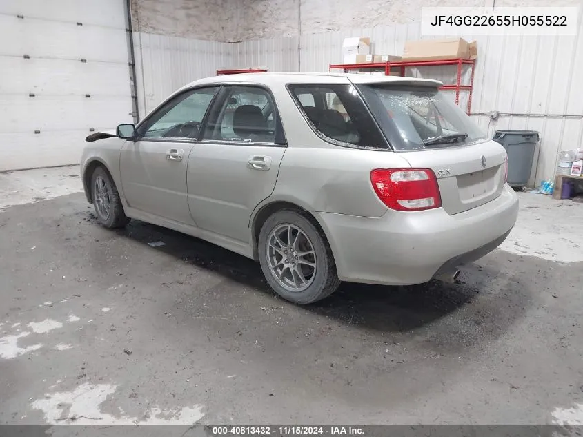 2005 Saab 9-2X Aero VIN: JF4GG22655H055522 Lot: 40813432