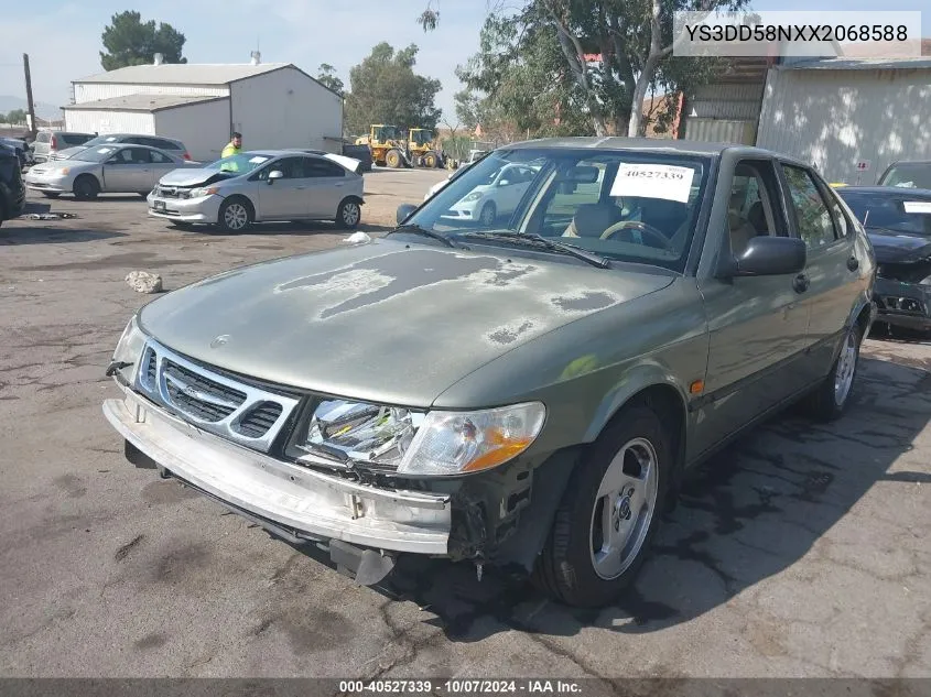 1999 Saab 9-3 S VIN: YS3DD58NXX2068588 Lot: 40527339