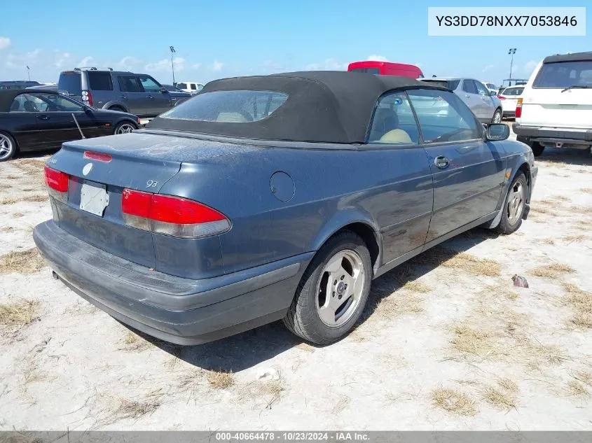 1999 Saab 9-3 VIN: YS3DD78NXX7053846 Lot: 40664478