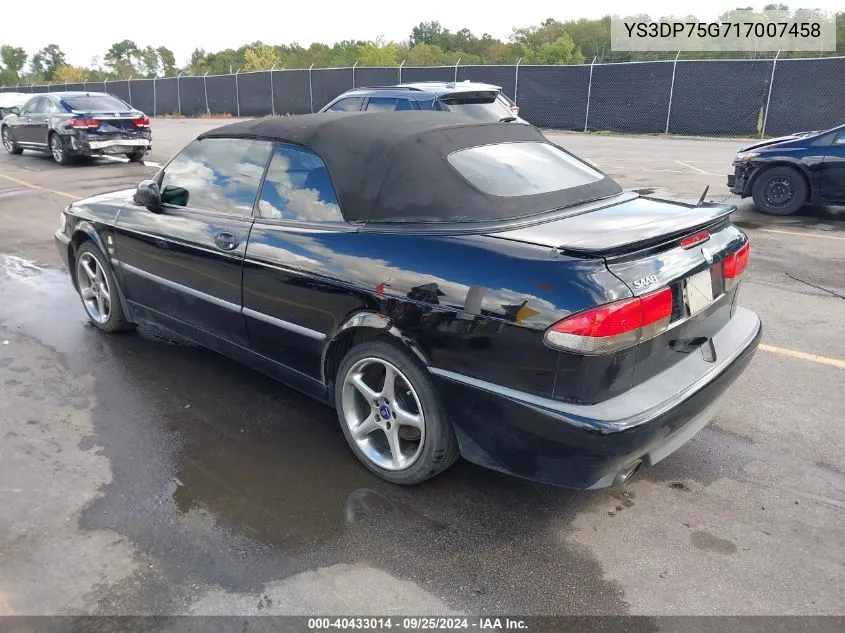 2001 Saab 9-3 Viggen VIN: YS3DP75G717007458 Lot: 40433014