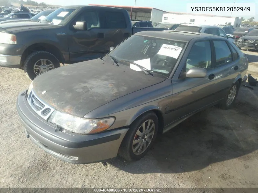 YS3DF55K812052949 2001 Saab 9-3 Se