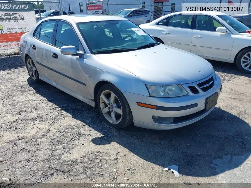 2003 Saab 9-3 Linear VIN: YS3FB45S431013007 Lot: 40144343