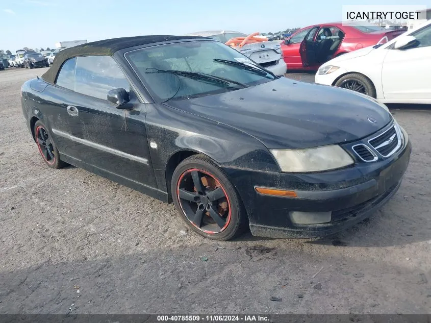 2004 Saab 9-3 Arc VIN: ICANTRYTOGET Lot: 40785509