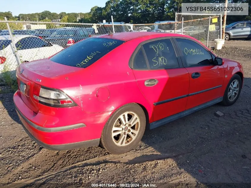 2005 Saab 9-3 Linear VIN: YS3FB45S651032306 Lot: 40175440