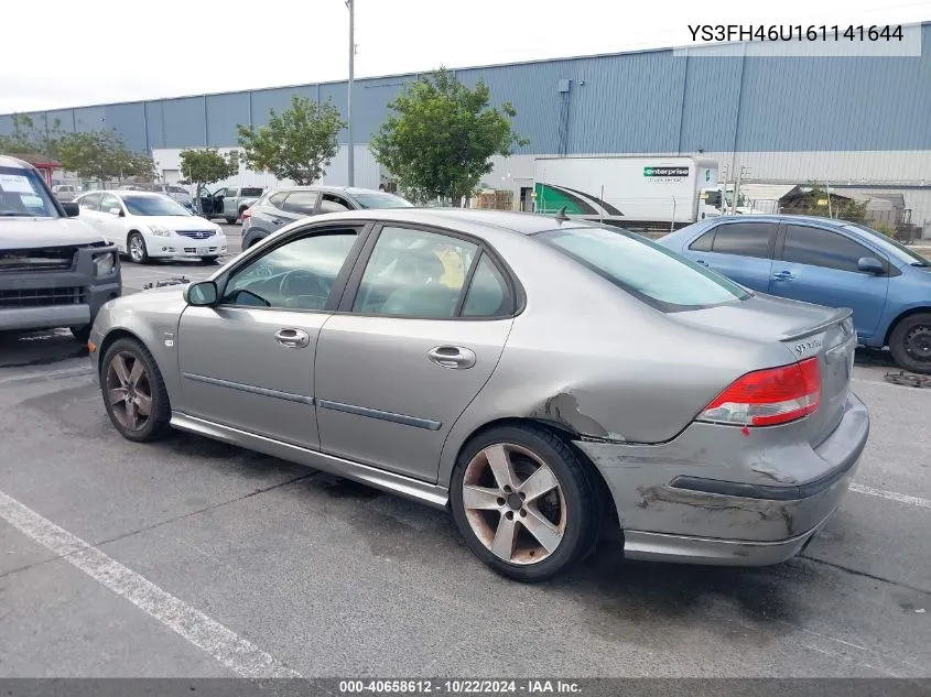 2006 Saab 9-3 Aero VIN: YS3FH46U161141644 Lot: 40658612