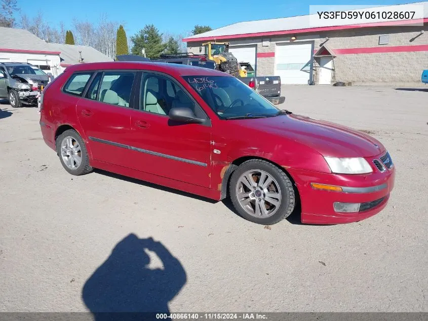 2006 Saab 9-3 2.0T VIN: YS3FD59Y061028607 Lot: 40866140