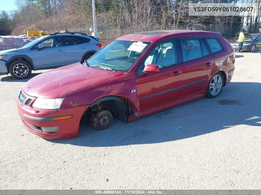 2006 Saab 9-3 2.0T VIN: YS3FD59Y061028607 Lot: 40866140