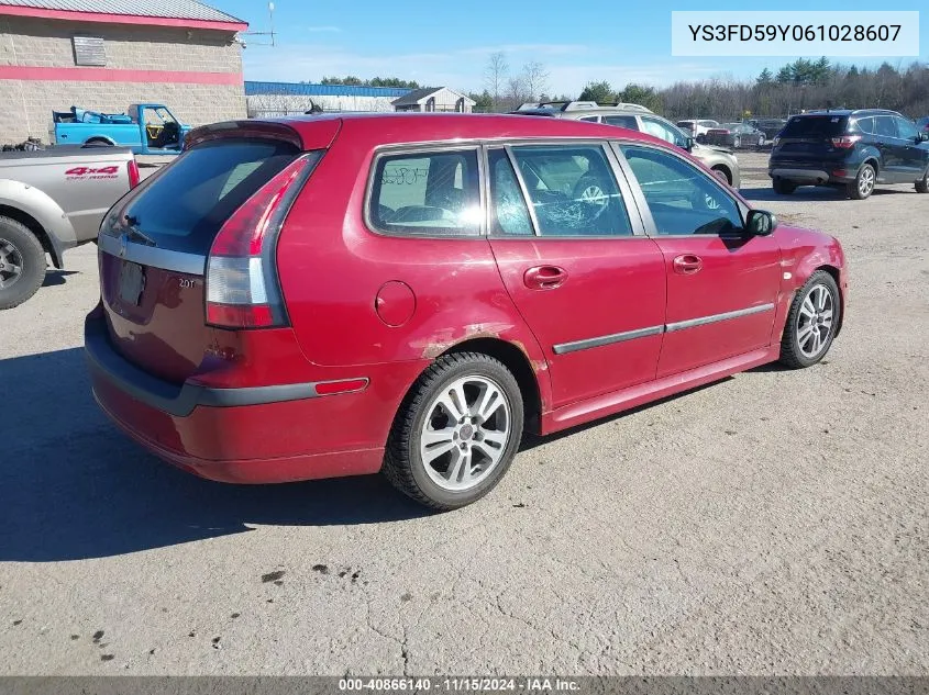 2006 Saab 9-3 2.0T VIN: YS3FD59Y061028607 Lot: 40866140