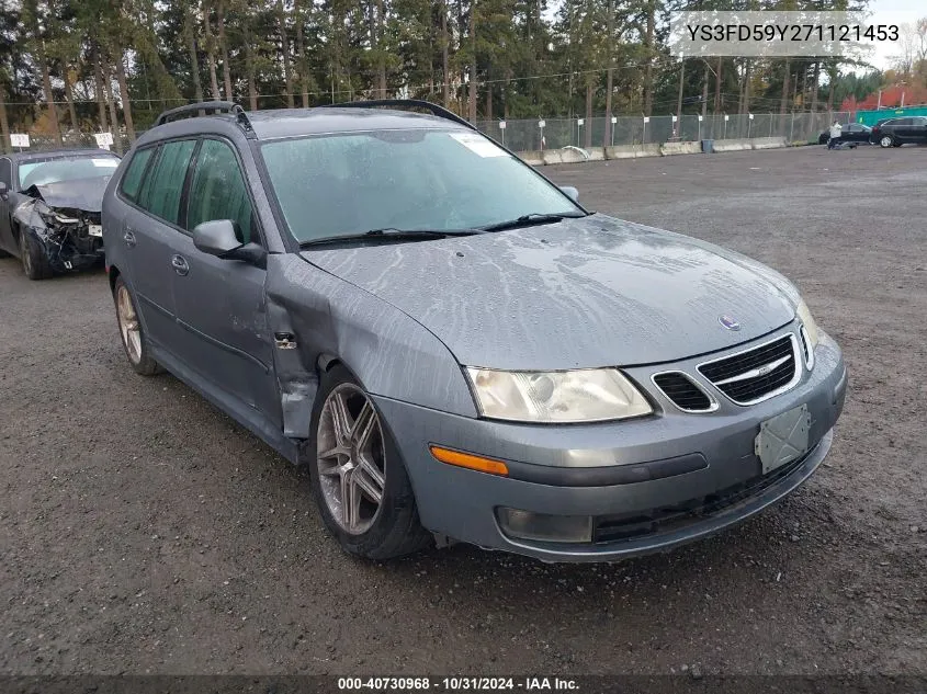 2007 Saab 9-3 2.0T VIN: YS3FD59Y271121453 Lot: 40730968